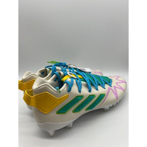 adidas Athletic Cleats in Cream, Green, Blue & Pink main image 7